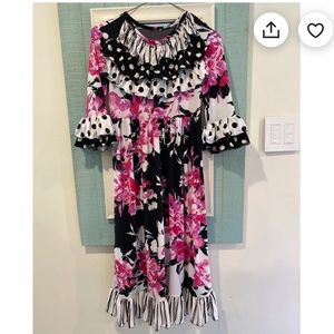 The poke a dot ruffle Wildflower dress 10/12